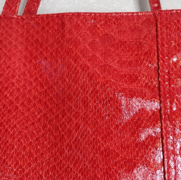 Saks Fifth Avenue Boho Snakeskin Tote Bag - Picture 13 of 16